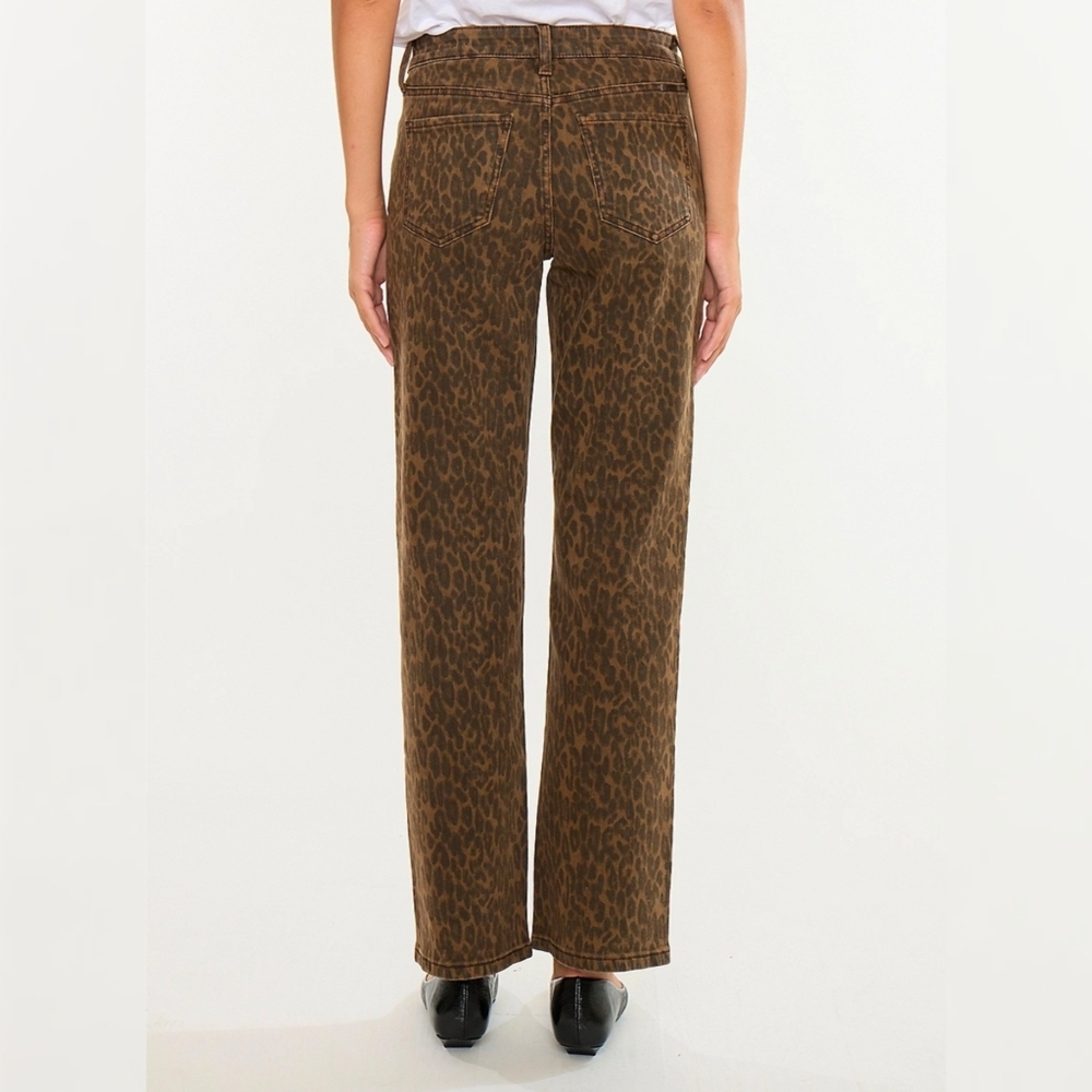 KanCan High Rise Leopard Jeans - Picture 2 of 11